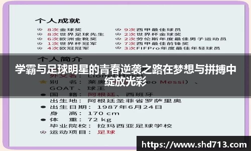 学霸与足球明星的青春逆袭之路在梦想与拼搏中绽放光彩