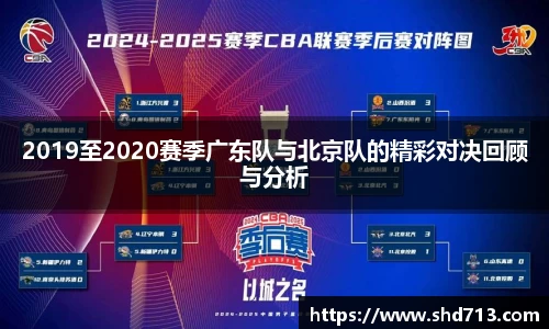2019至2020赛季广东队与北京队的精彩对决回顾与分析
